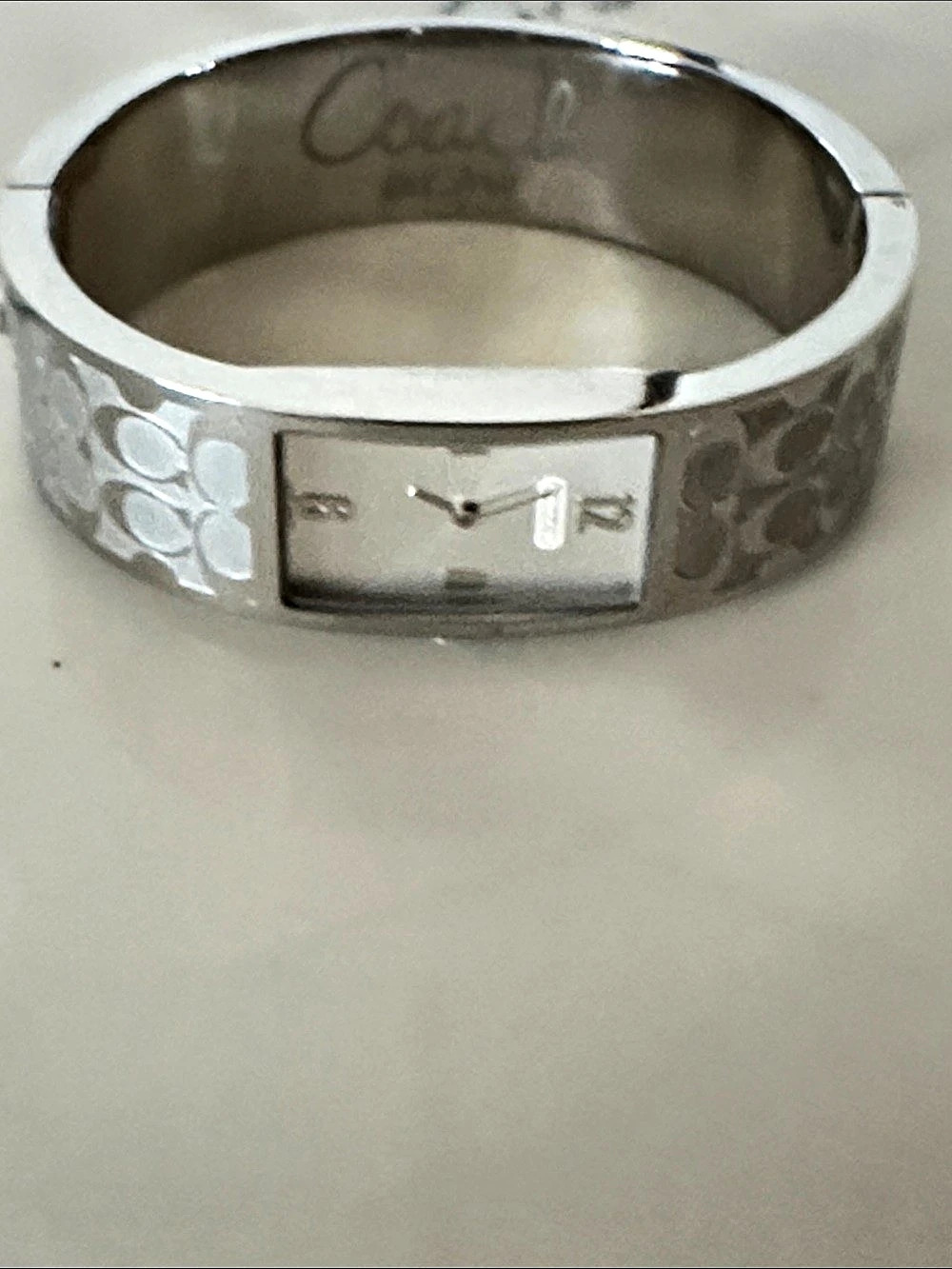 Coach Silver Logo Bracelet Watch